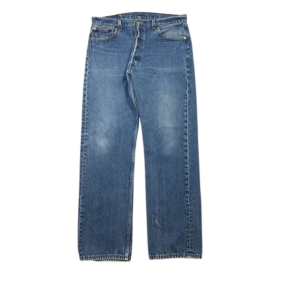 Levi's Other - Vtg Levi's 501xx Jeans Men's Size 36X34 Blue Denim Flat Front Straight‎ Leg